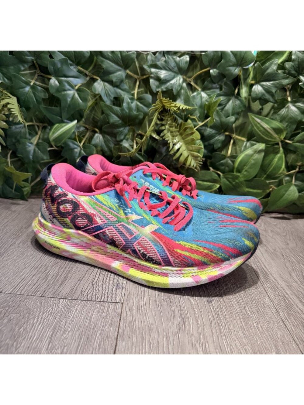 Asics Noosa Tri 13 Running Shoes Sneaker Women's Size 9 Blue Pink Low 1012A898